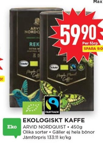 Willys Ekologiskt Kaffe erbjuda
