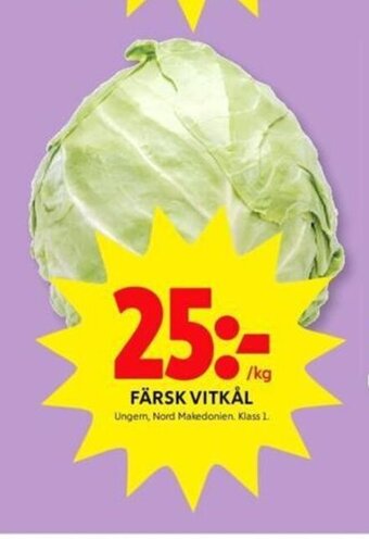 ICA Kvantum Färsk Vitkål erbjuda