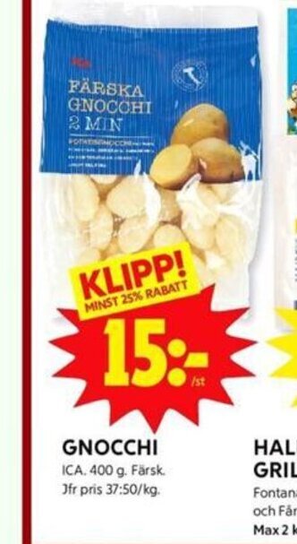 ICA Kvantum Gnocchi erbjuda