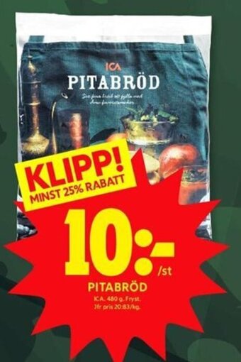 ICA Kvantum Pitabröd erbjuda