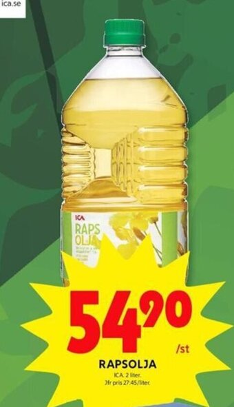 ICA Kvantum Rapsolja erbjuda