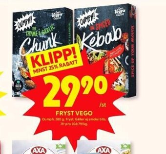 ICA Kvantum Fryst Vego erbjuda