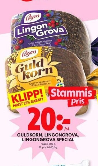 ICA Kvantum Guldkorn, Lingongrova, Lingongrova Special erbjuda