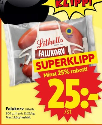 ICA Supermarket Falukorv erbjuda