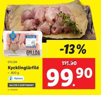 Lidl Kycklinglårfilé erbjuda