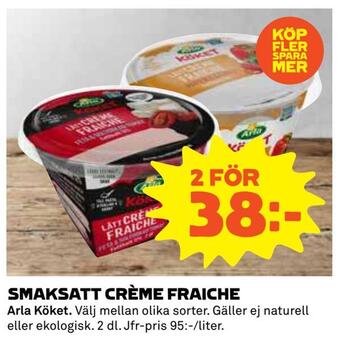 Coop Smaksatt crème fraiche erbjuda