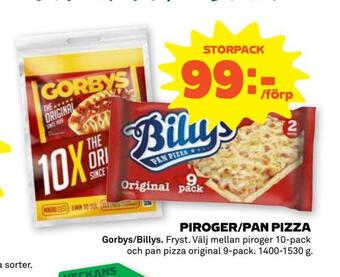 Stora Coop Piroger/pan pizza erbjuda