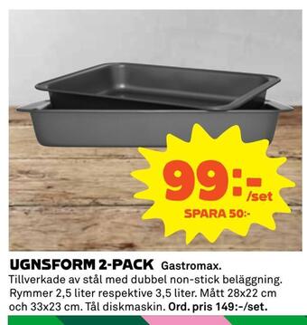 Coop Ugnsform 2-pack erbjuda