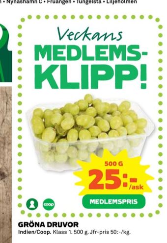Coop Coop vindruvor erbjuda