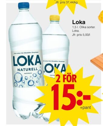 Matöppet Citron mineralvatten erbjuda