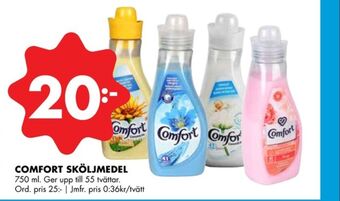 ÖoB Comfort sköljmedel erbjuda