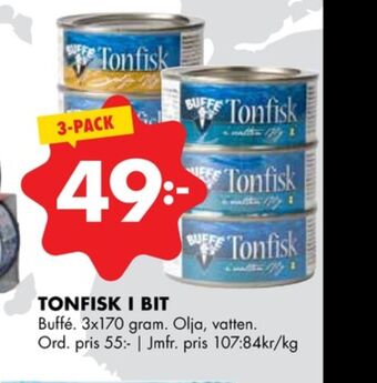 ÖoB Buffe tonfisk erbjuda