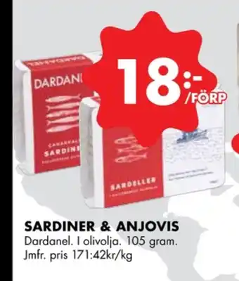 ÖoB Dardanel ansjovis erbjuda