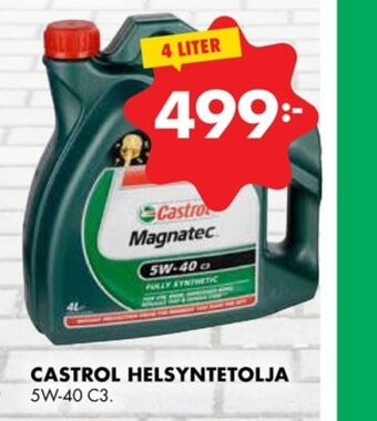 ÖoB Castrol motorolja erbjuda