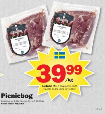 Pekås Dalsjöfors picnicbog erbjuda
