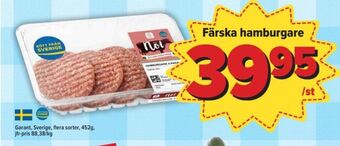 Östenssons Garant hamburgare erbjuda