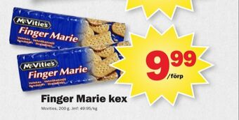 Pekås Mcvities finger marie kex erbjuda