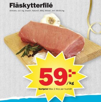 Pekås Allmans fläskytterfilé erbjuda