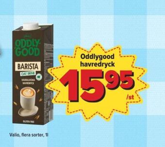 Östenssons Valio oddlygood barista havredryck erbjuda