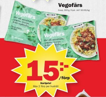 Pekås Coop vegofärs erbjuda
