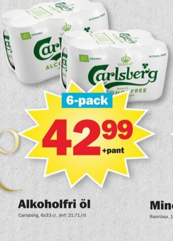 Pekås Carlsberg öl erbjuda