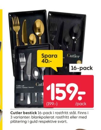 Rusta Cutler bestick erbjuda