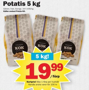 Pekås Gården potatis erbjuda