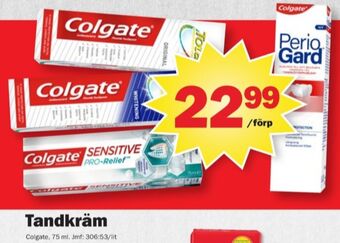 Pekås Colgate tandkräm erbjuda