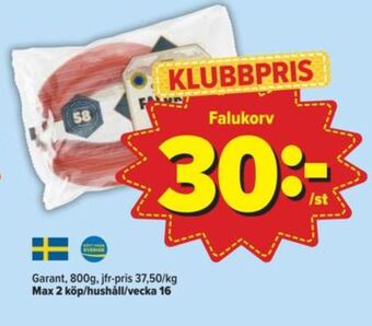 Östenssons Garant falukorv erbjuda