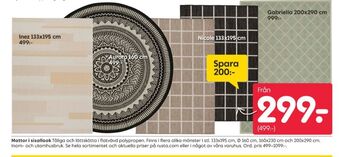 Rusta Elsa form mattor erbjuda
