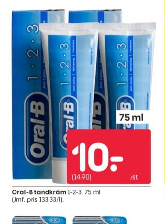 Rusta Oral-b tandkräm erbjuda