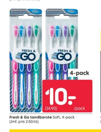 Rusta Fresh & go tandborste erbjuda