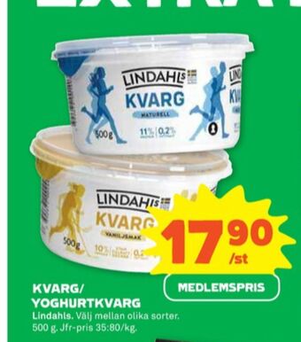 Stora Coop Lindahls kvarg erbjuda