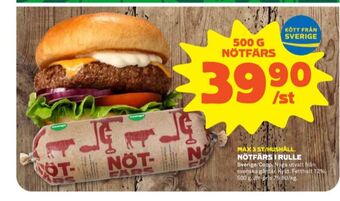 Stora Coop Coop nötfärs erbjuda