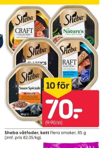 Rusta Sheba kattmat erbjuda