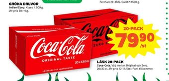 Stora Coop Coca cola läskedryck erbjuda
