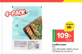 Coop Extra X-tra laxfilé erbjuda