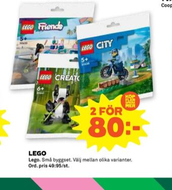 Stora Coop Lego leksaker erbjuda