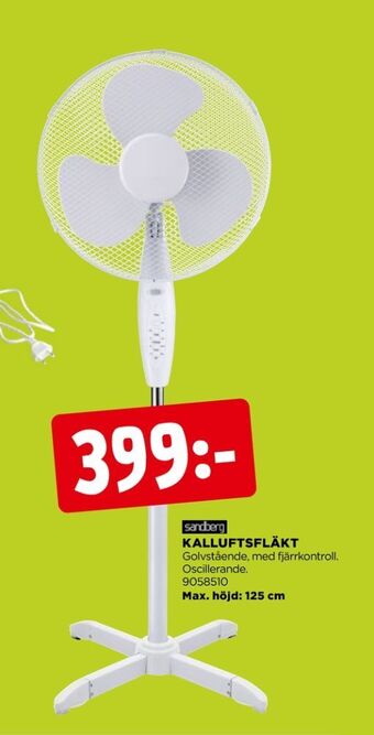 Jem&Fix Sandberg golvfläkt erbjuda