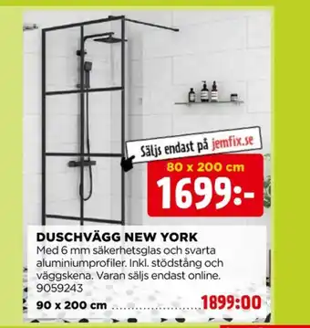 Readyfix duschvägg