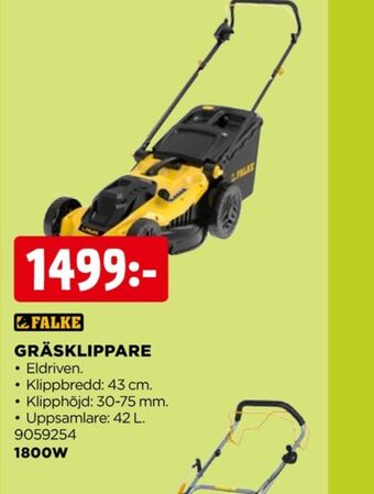 Jem&Fix Falke gräsklippare erbjuda