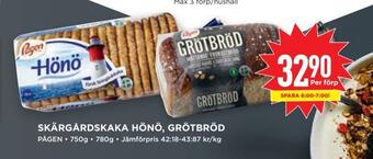 Willys Skärgårdskaka hönö, grötbröd erbjuda