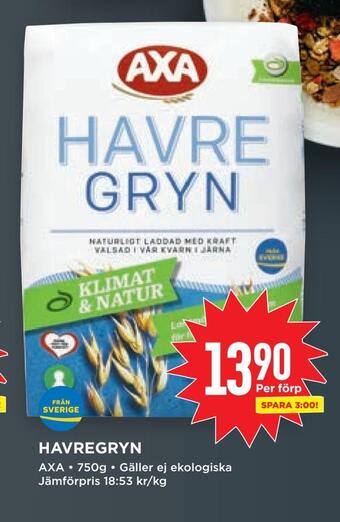 Willys Havregryn erbjuda