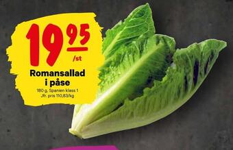 City Gross Romansallad i påse erbjuda