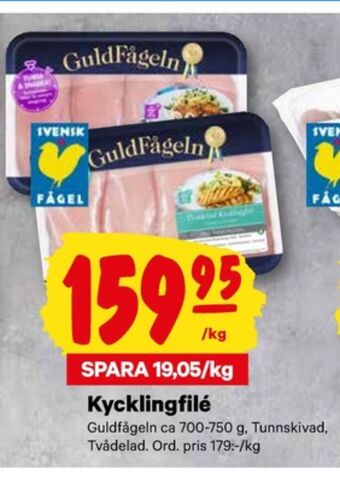 City Gross Guldfågeln kycklingfilé erbjuda