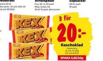 City Gross Kexchoklad chokladbar erbjuda
