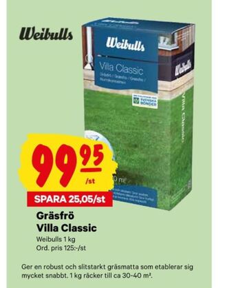 City Gross Weibull gräsfrö erbjuda