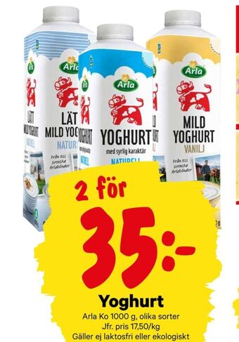 City Gross Arla yoghurt erbjuda