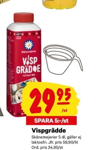 City Gross Skånemejerier vispgrädde erbjuda