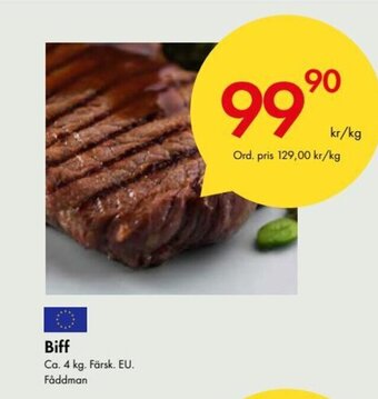 Snabbgross Biff erbjuda